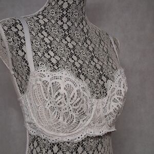 Victoria's Secret Dream Angels Push Up Bra 34DD Off White Without Padding